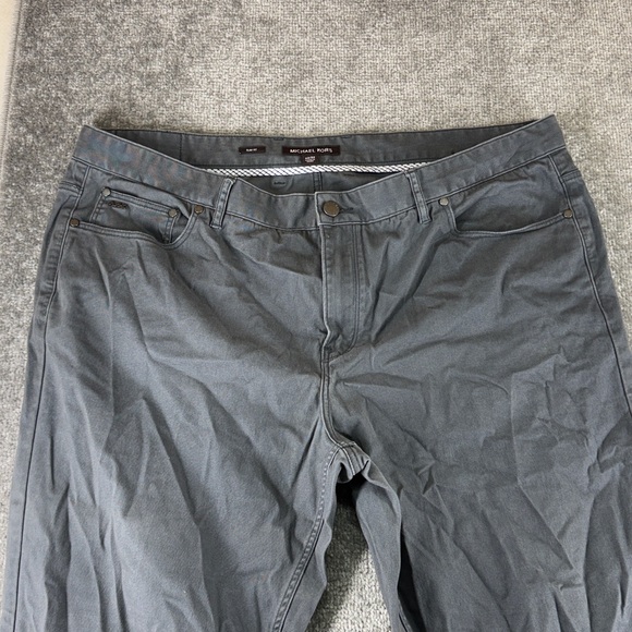 Michael Kors Slim Fit Gray Pants 40 X 32 Work Jeans - Picture 4 of 10